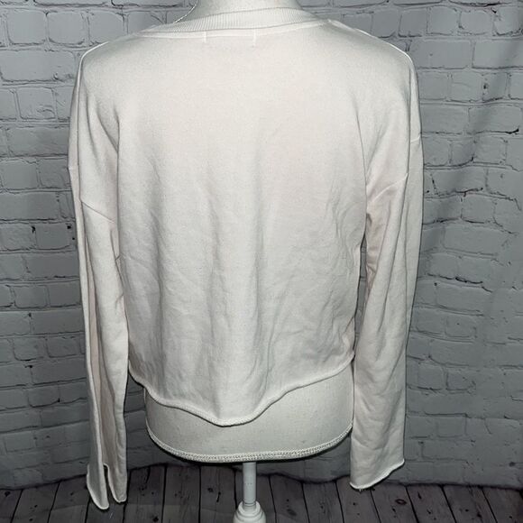 Streetwear Society - crop white Roses sweatshirt - M - Picture 4 of 5